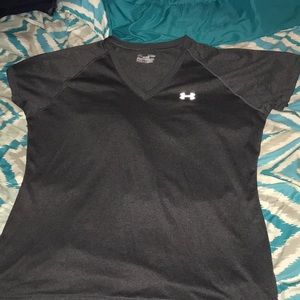 Under armour grey v-neck t-shirt